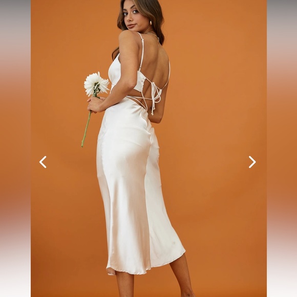 Champagne midi dress - Picture 2 of 2